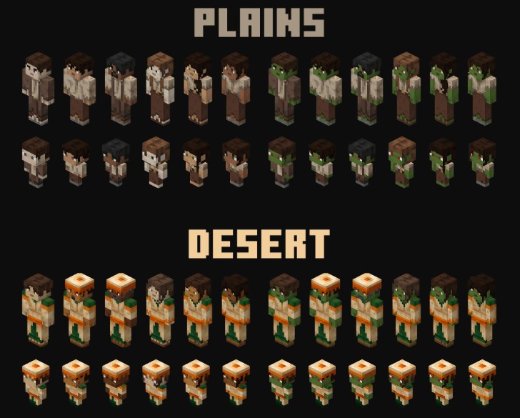 Aldeanos que se ven más humanos sin perder el aire clásico de Minecraft