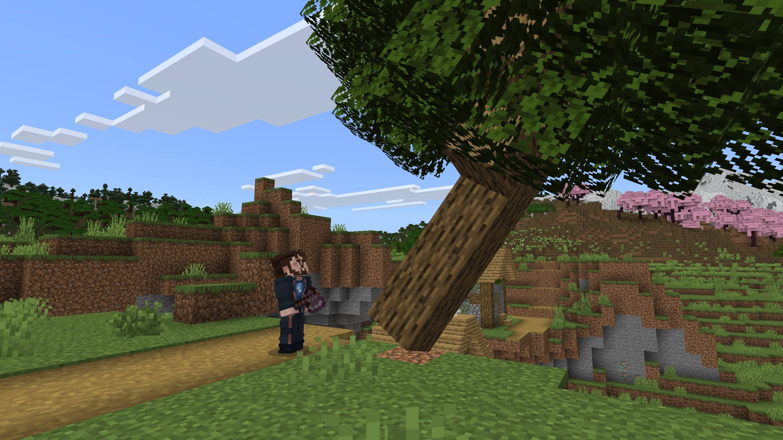 Tree Physics y Physics Addon: física real en Minecraft Bedrock